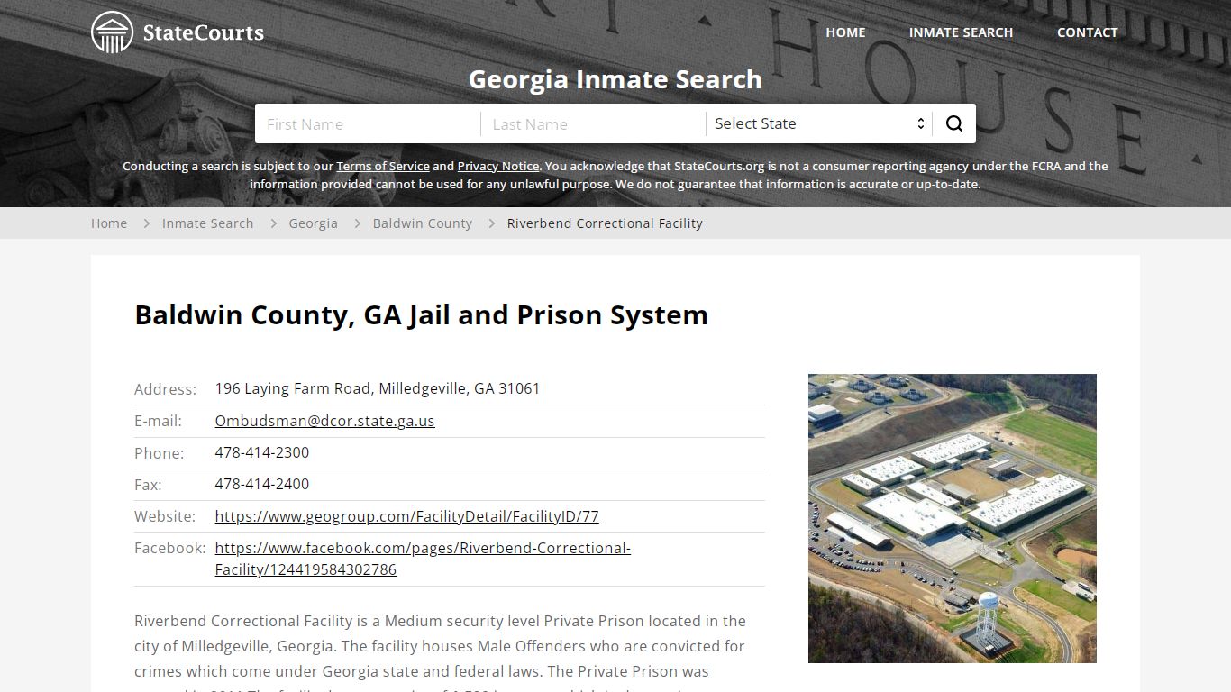 Riverbend Correctional Facility Inmate Records Search ...